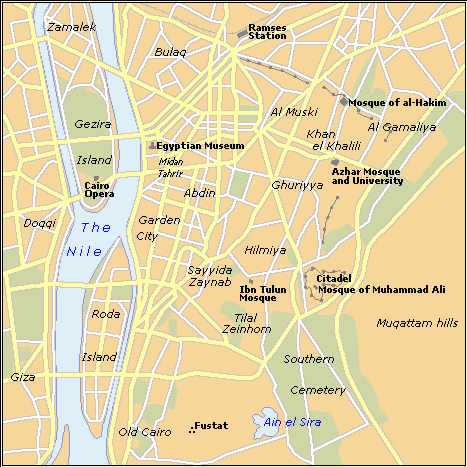 city centre carte du al qahirah